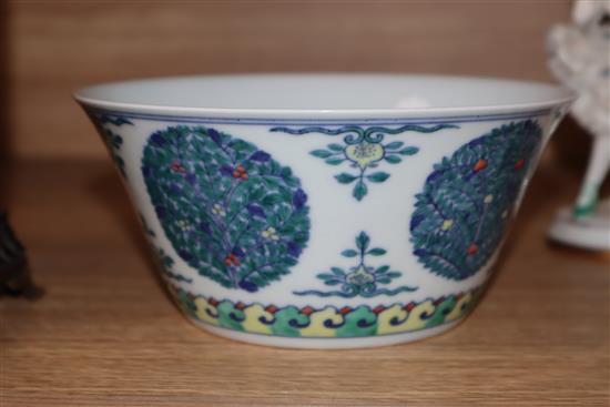 A Chinese doucai bowl height 15.5cm